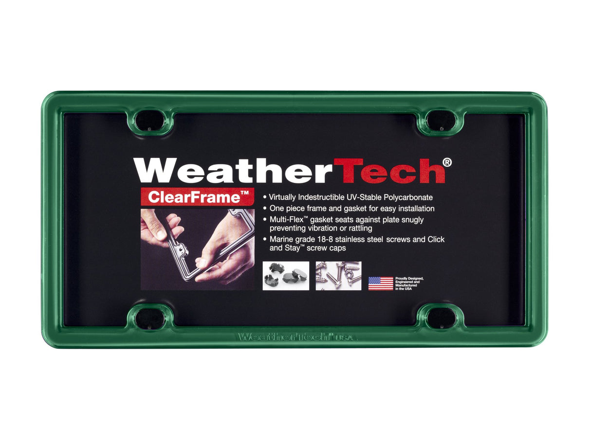 WeatherTech ClearFrame License Plate Frame, Baby Blue