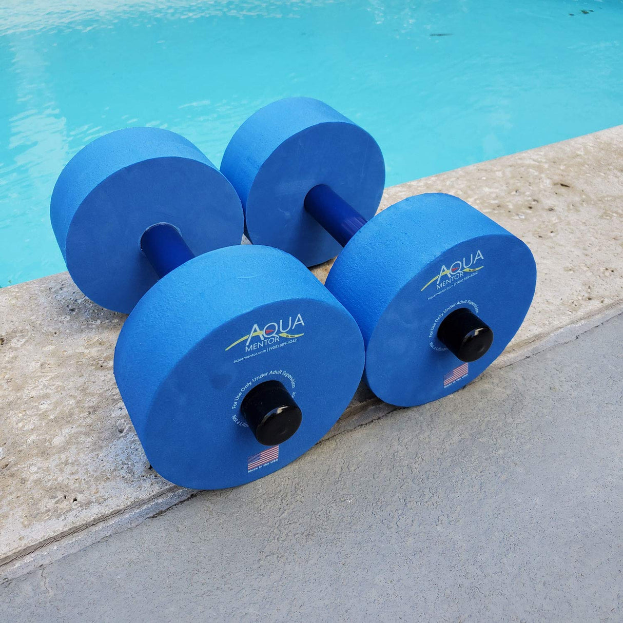 Water Dumbbells - Made in The USA - Great Water Weights for Fitness, Strength, and Aerobics - Set of 2