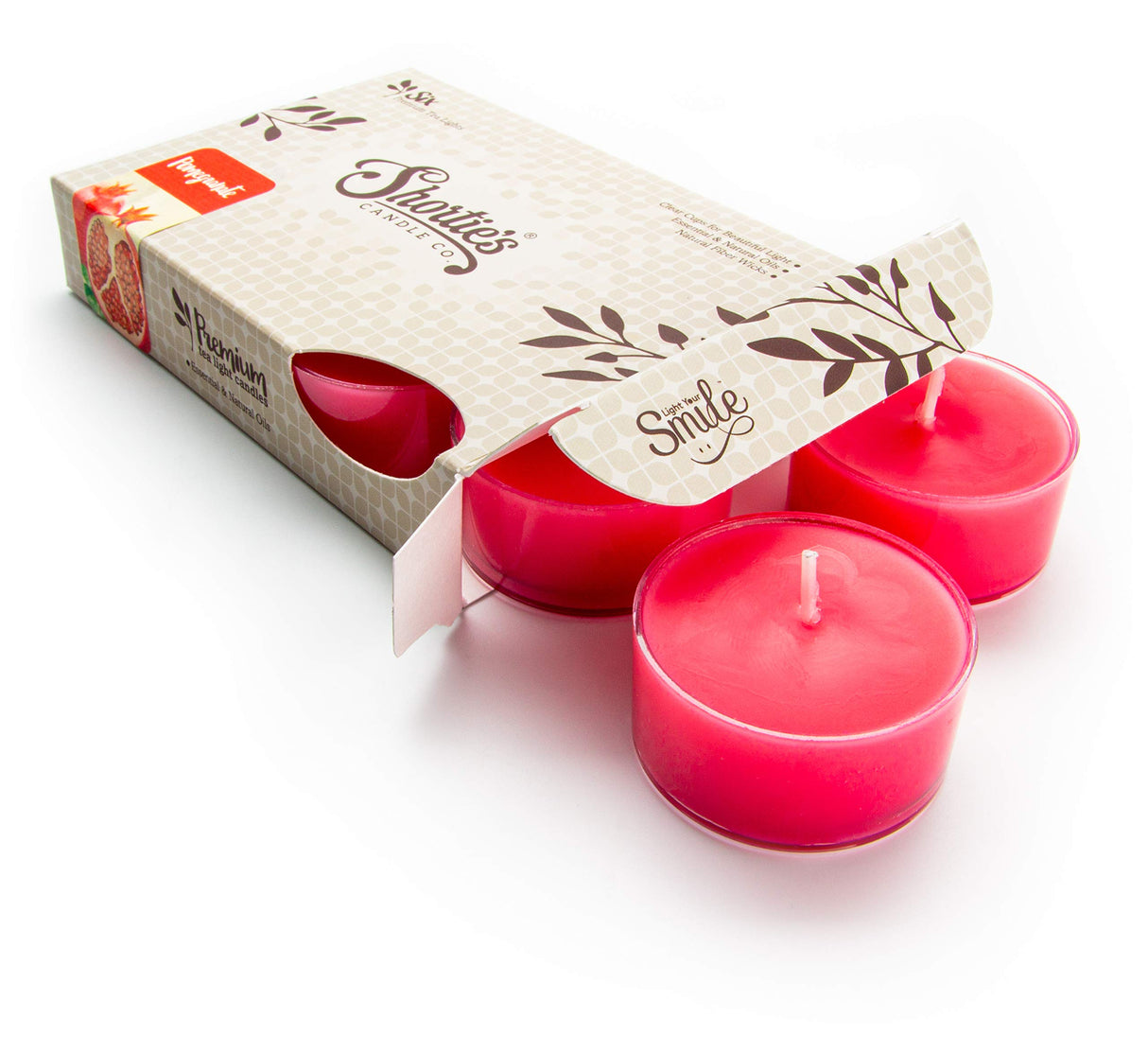 Christmas Tree Premium Tealight Candles - Highly Scented with Essential & Natural Oils - 6 Green Tea Lights - Beautiful Candlelight - Made in The USA - Christmas & Holiday Collection