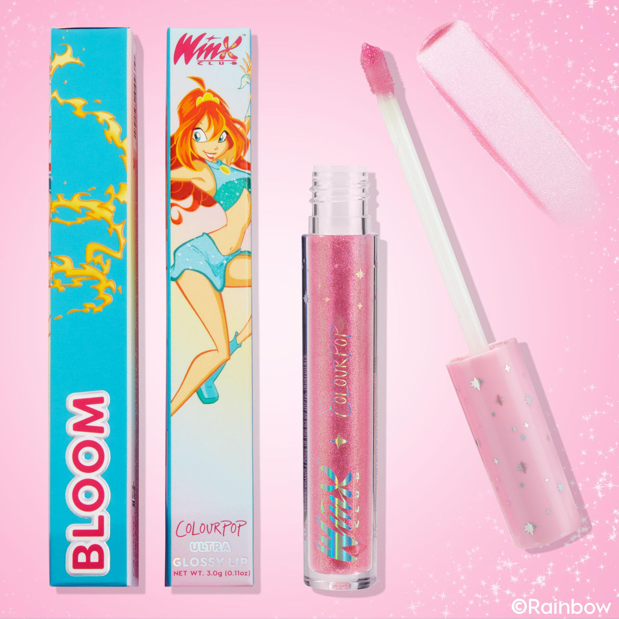 ColourPop Winx Club Ultra Glossy Lip Gloss - Hydrating Gold Lip Gloss for Juicy, Fuller-Looking Lips - Formulated with Jojoba Oil to Moisturize & Nourish - Flora (0.11 oz)