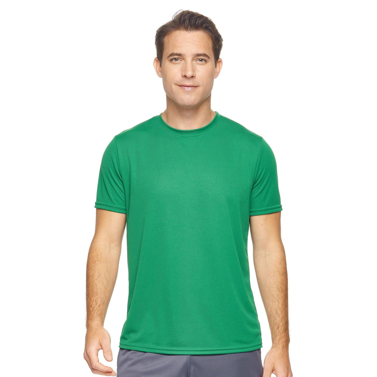 Expert Brand USA-Made Men's Oxymesh Crewneck Short Sleeve Active T-Shirt for Sports Hiking Running Gym