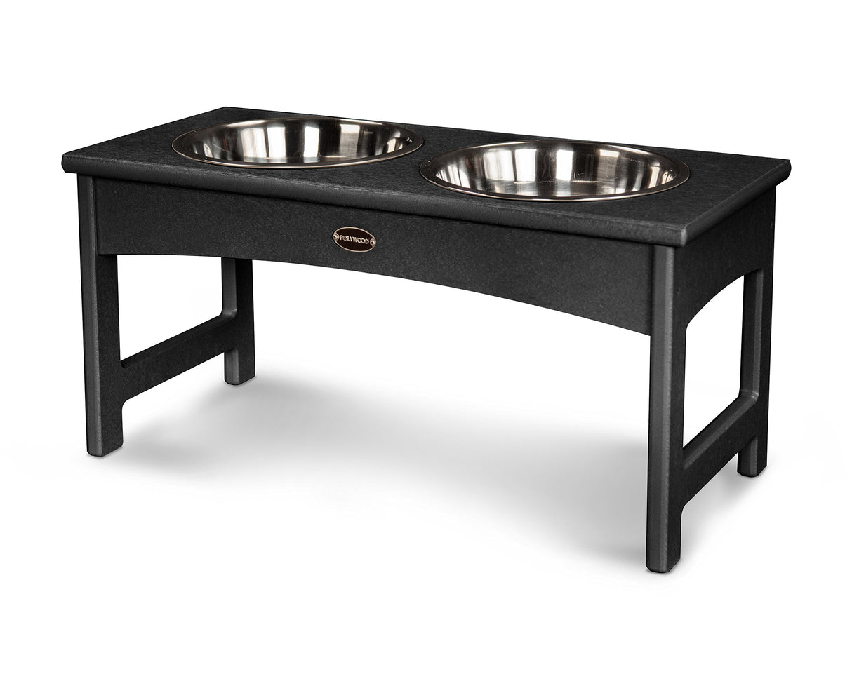 POLYWOOD® Pet Feeder, Black