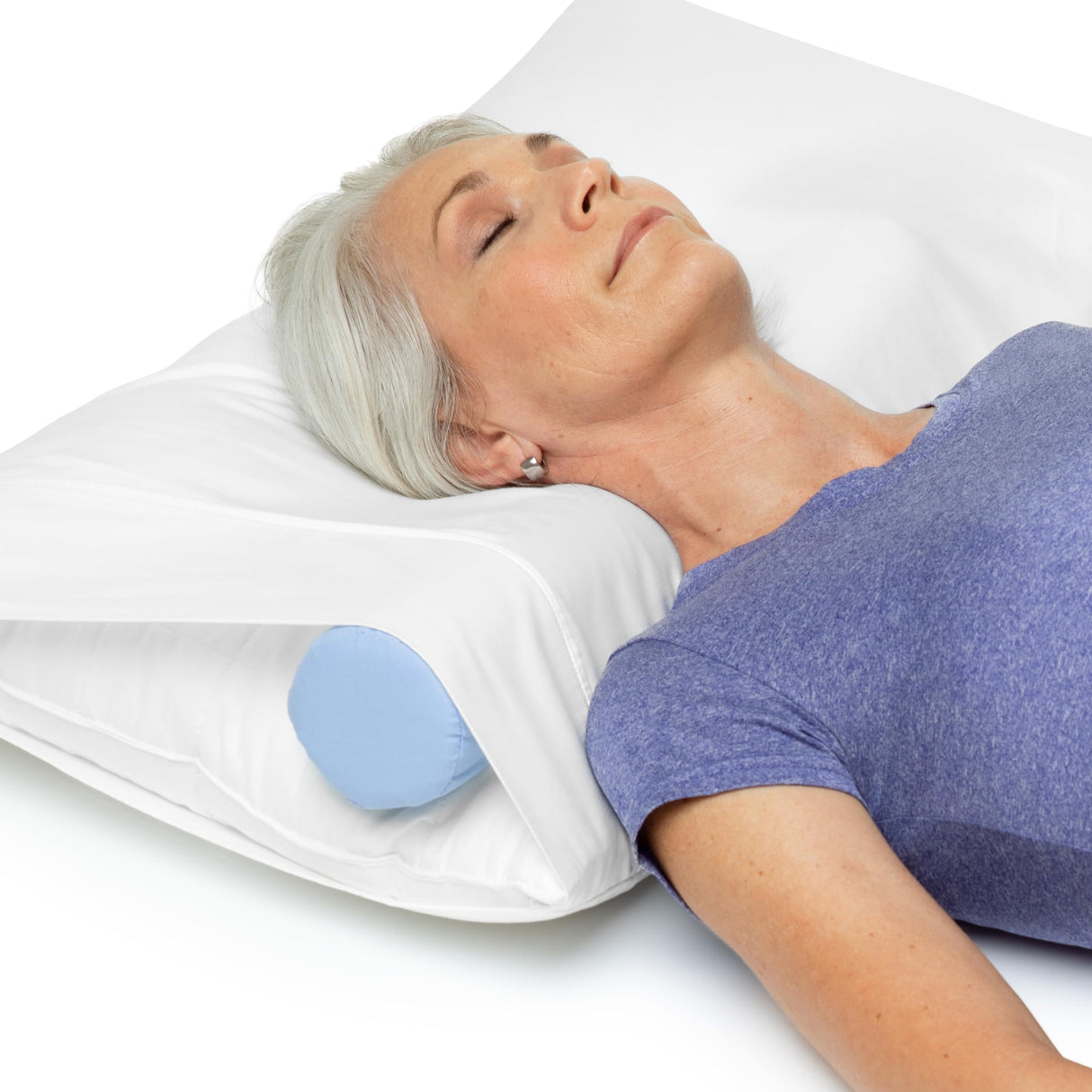 OPTP The Original McKenzie Cervical Roll, 20" Neck Support Pillow to Relieve Neck and Back Pain - Round Pillow for Improved Sleeping Support and Cervical Pain Relief - Made in The USA