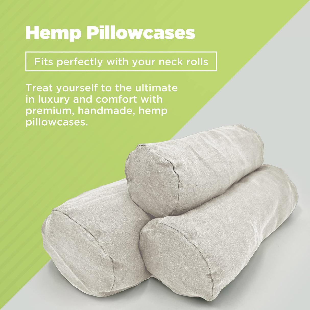 Bean Products Neck Roll Pillowcases | Cotton, 10 oz. Heavy Duty | Navy (6" x 16")