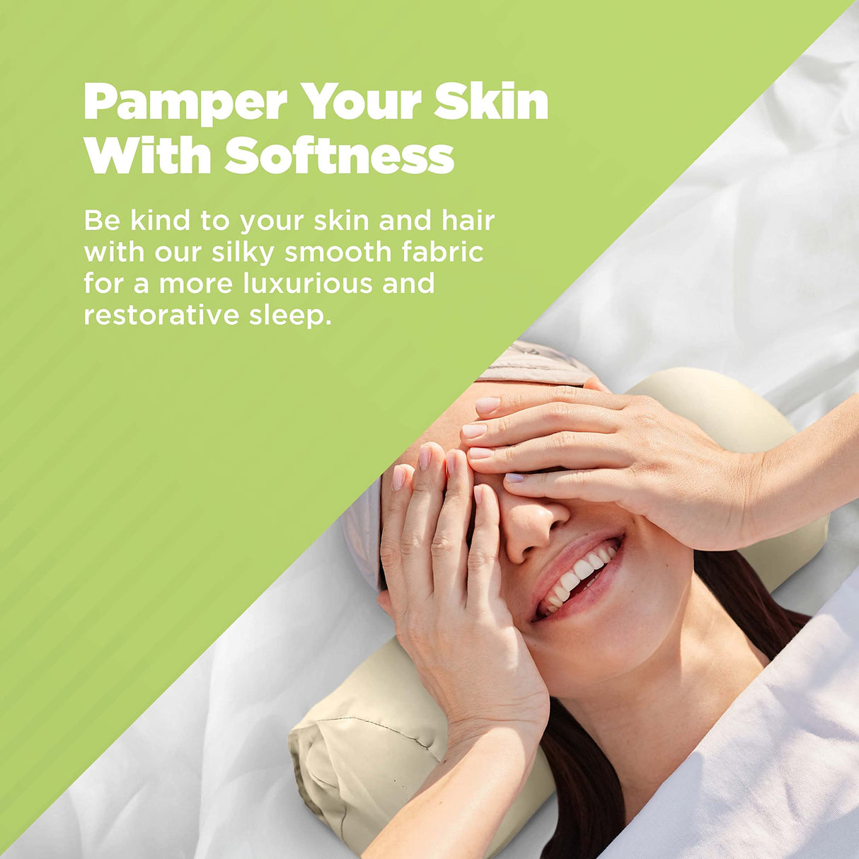 Bean Products Neck Roll Pillowcases | Cotton, 10 oz. Heavy Duty | Navy (6" x 16")