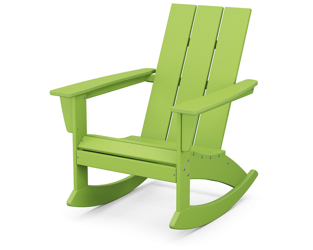 POLYWOOD® Modern Adirondack Rocking Chair, Sand