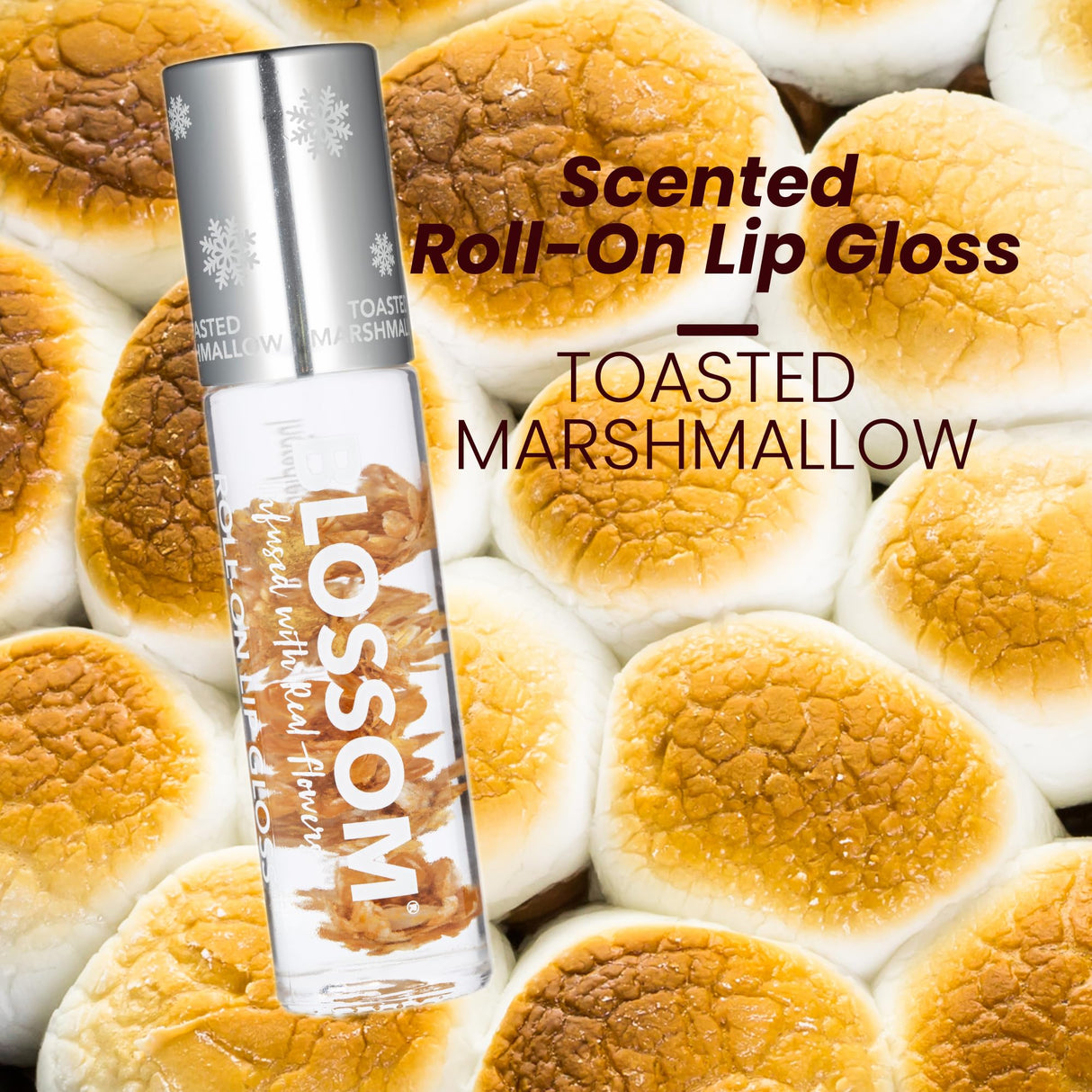 Blossom Scented Roll on Lip Gloss, Infused with Real Flowers, Made in USA, 0.20 fl. oz./5.9ml, Watermelon