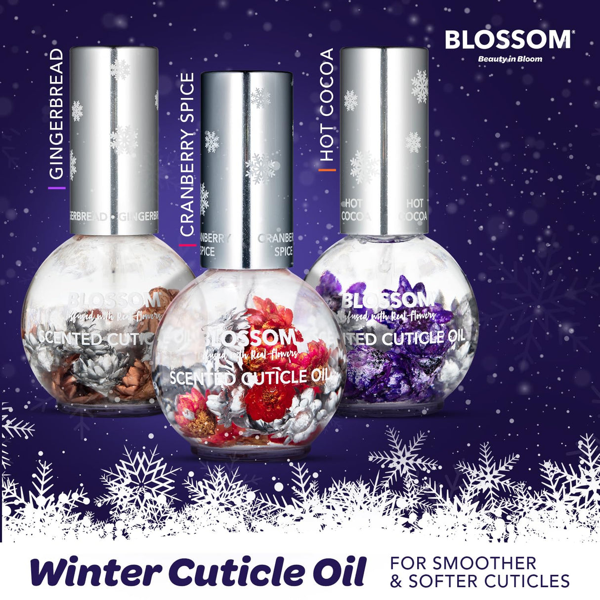 Blossom Scented Cuticle Oil, Infused with Real Flowers, Hydrating, Moisturizing, Strengthening, Made in USA, 0.5 fl. oz, Amazon Exclusive, Watermelon