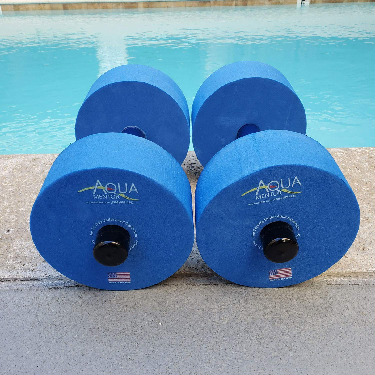 Water Dumbbells - Made in The USA - Great Water Weights for Fitness, Strength, and Aerobics - Set of 2