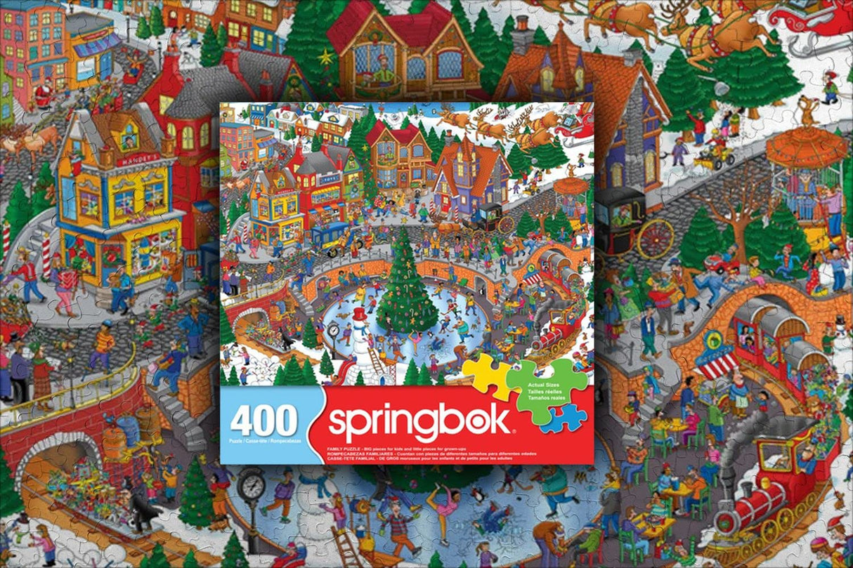 Springbok- Holiday Havoc - 400 Piece Jigsaw Puzzle Features a Fun Holiday Scene That Includes Everything we Love About The Holidays
