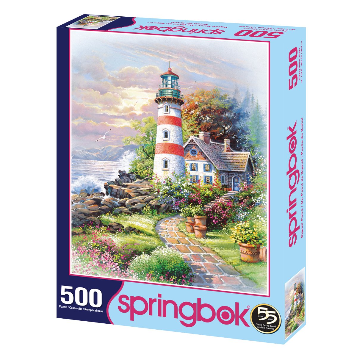 Springbok Puzzles - Signal Point - 500 Piece Jigsaw Puzzle - Large 18 Inches by 23.5 Inches Puzzle - Made in USA - Unique Cut Interlocking Pieces