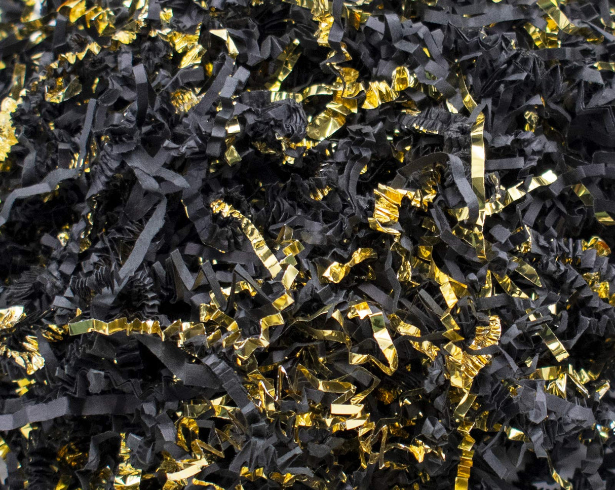 Stephanie Imports Made In USA 3-Ply Crinkle Cut Shredded Paper 2 lbs (Red & Green Christmas Mix)