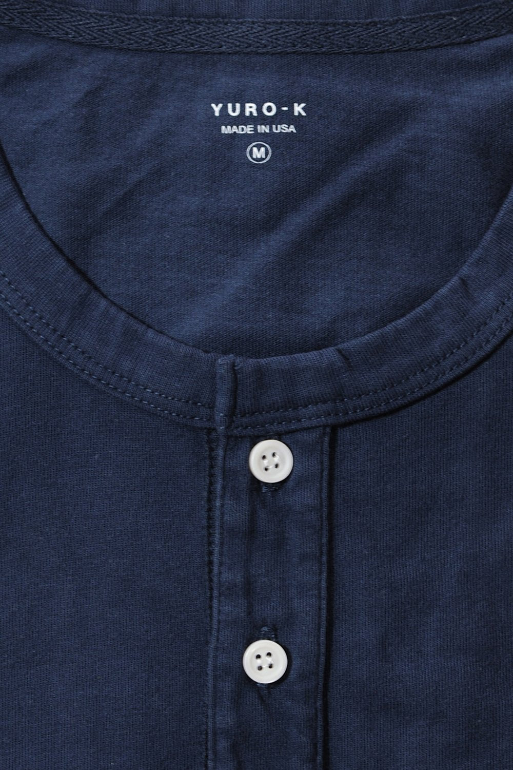 YURO-K Men's Garment Dyed Premium Cotton Classic Short Sleeve Henley with Binded Neck T-Shirt Small - 2X Large