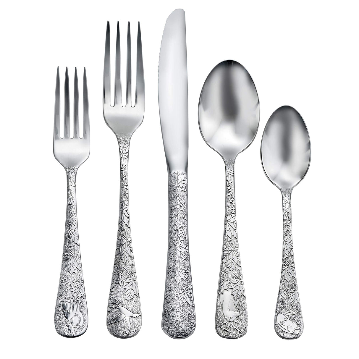 Liberty Tabletop American Outdoors 20 Piece Flatware set Service for Four Made in the USA Silverware