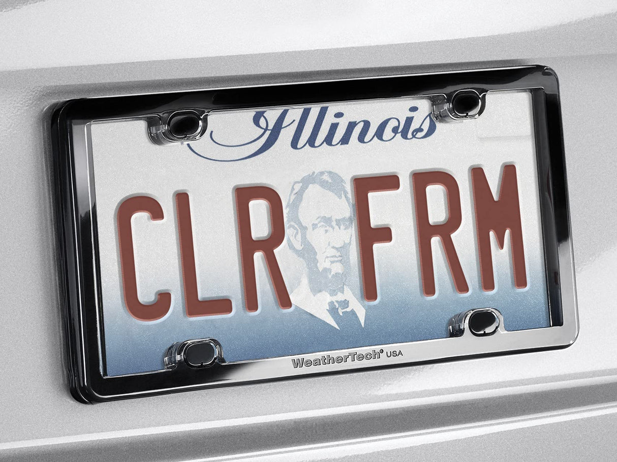 WeatherTech ClearFrame License Plate Frame, Baby Blue