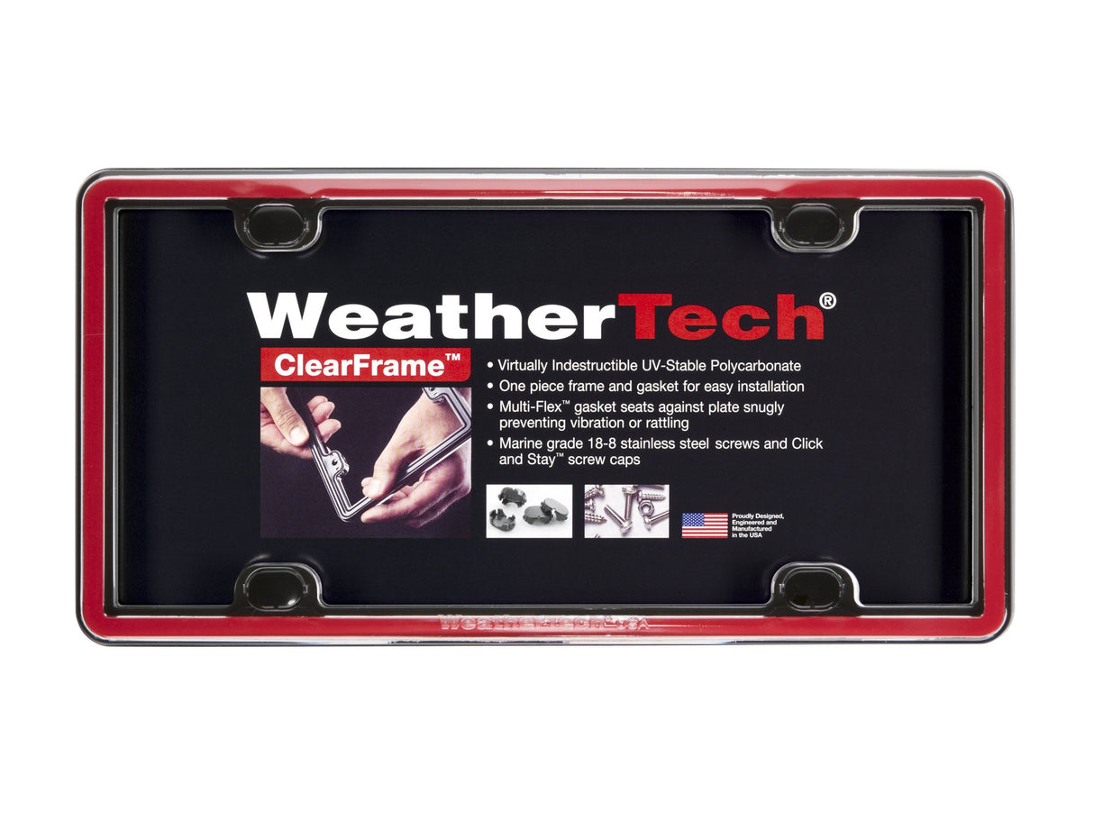 WeatherTech ClearFrame License Plate Frame, Baby Blue