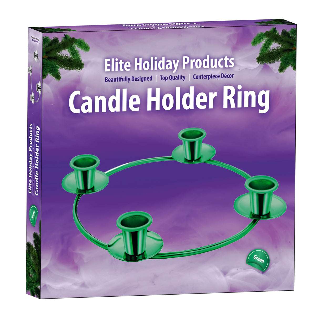 Advent Candle Holder for Advent Candles -Advent Ring for Tapper Candles - Advent Wreath Centerpiece Decorations Advent Season Décor - DIY Advent Wreath Candelabra (Gold Advent Candle Ring)