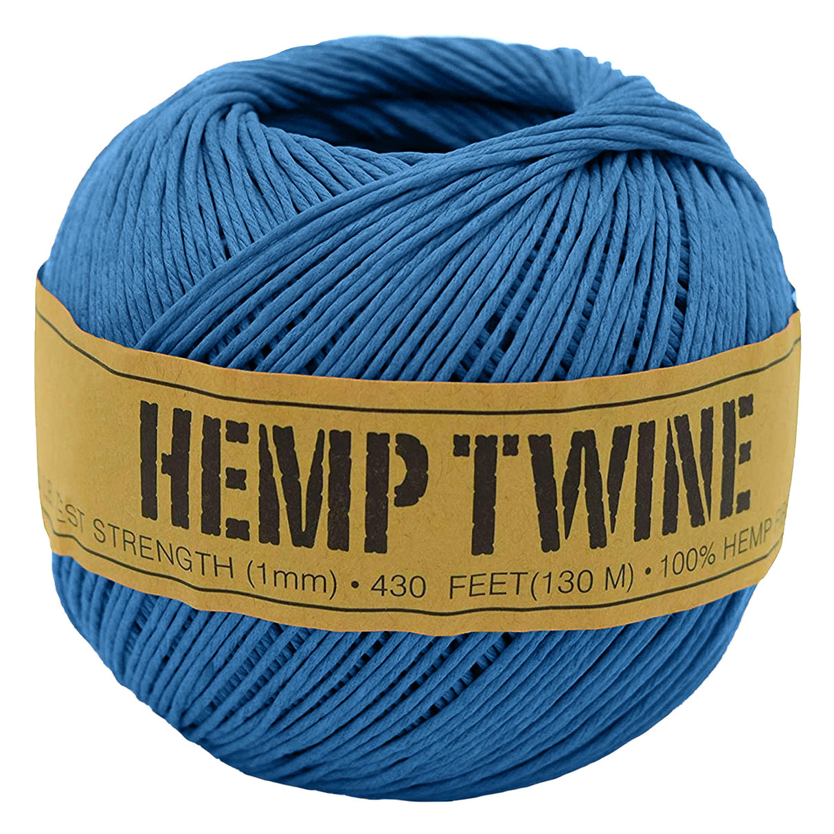 Bean Products Hemp Twine - High Tensile Strength and Durable - Made with 100% Hemp - Perfect for Jewelry, Arts & Crafts, Decoration, Cooking - 0.5MM, 50G/328 Ft. - 8 lb. Test Strength - Natural