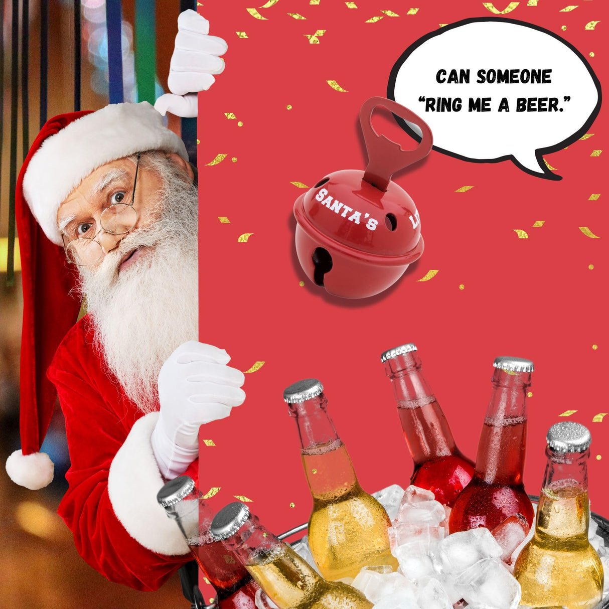 Bevin Bells Believe Sleigh Bells Ornament (3-Pack) | 1.5" Made of Steel | Hanging Bells with a Red Satin Believe Ribbon | Great Tone | Xmas Gift or Stocking Stuffer | Made in The USA