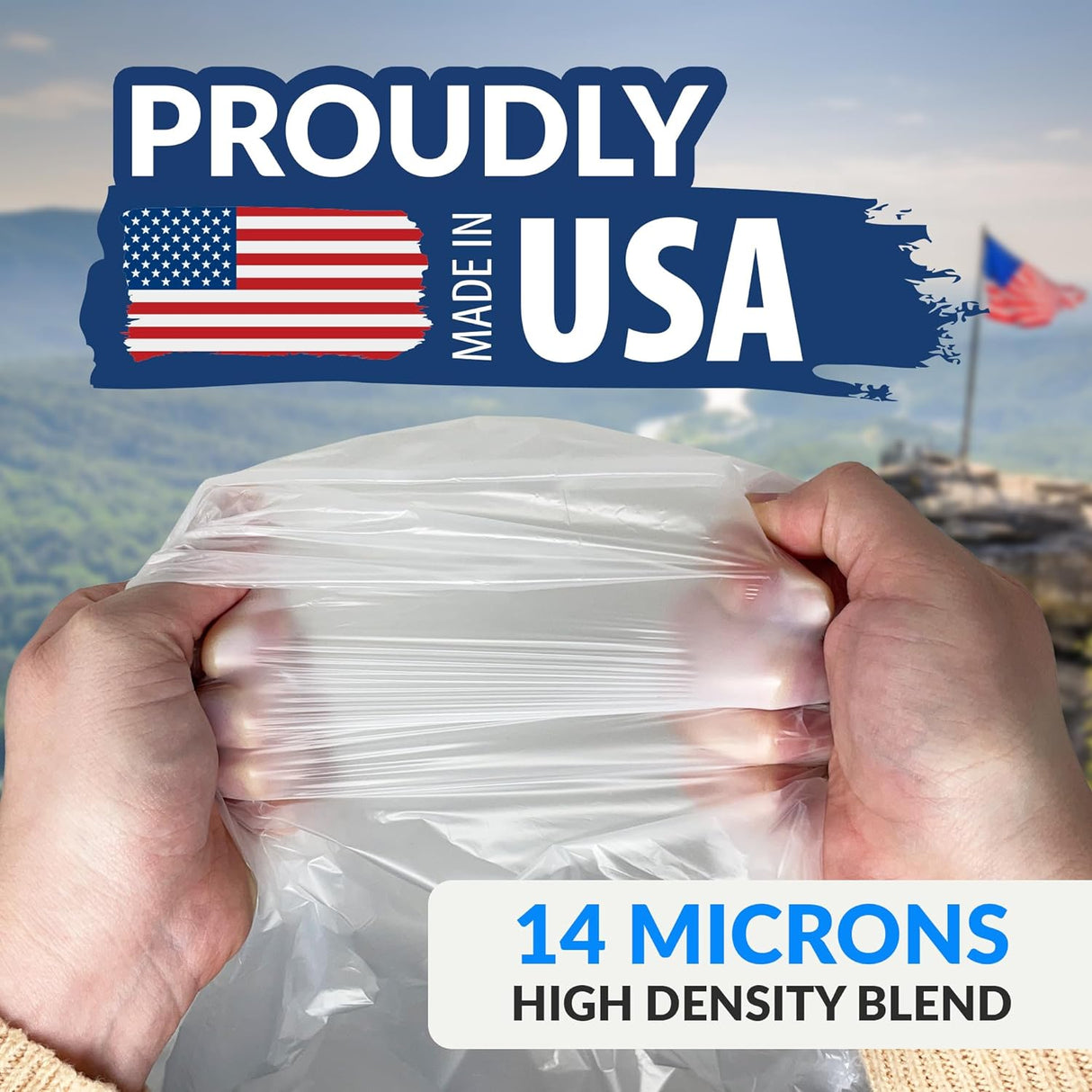 Reli. 30-33 Gallon Trash Bags Heavy Duty | 250 Bags Bulk | Clear Large Trash Bags 30+, 32 Gallon | Made in USA