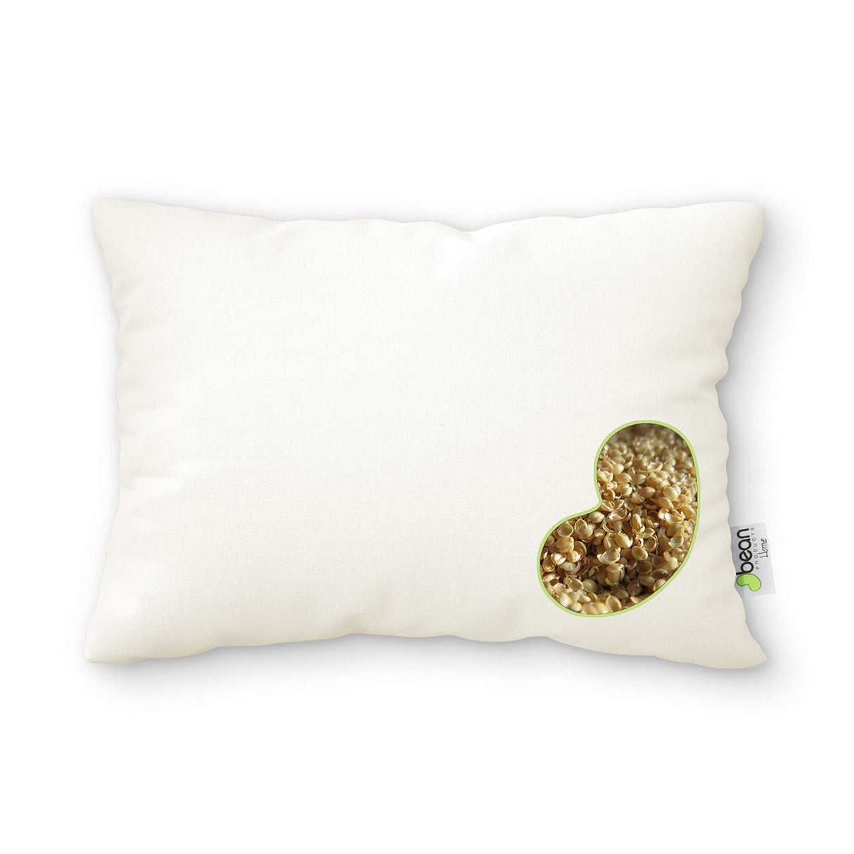 Millet Japanese Bed Pillow - Organic Cotton, Vegan, Premium Quality - Made in USA -14" x 20" - Neck Bed Body Floor Cushion Insert Couch Throw Bolster - Organic Eco Friendly Fabric and Fill