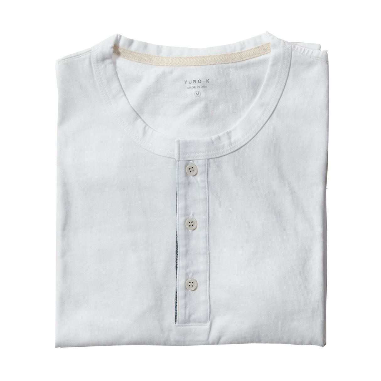 YURO-K Men's Garment Dyed Premium Cotton Classic Short Sleeve Henley with Binded Neck T-Shirt Small - 2X Large