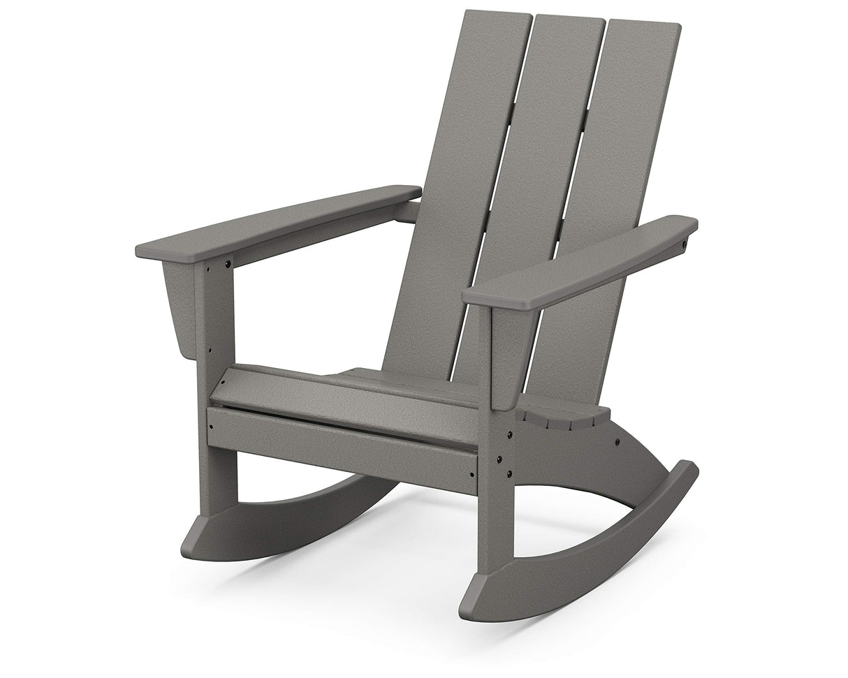 POLYWOOD® Modern Adirondack Rocking Chair, Sand