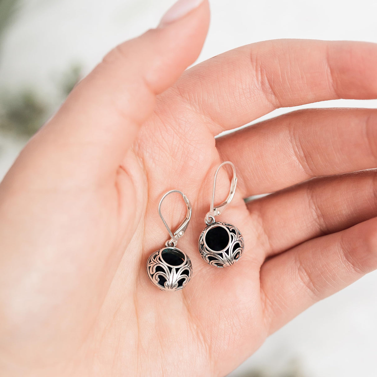 Bottled Up Designs Handmade Vintage Lace Leverback Earrings, Sterling Silver, Eco Friendly, Made in USA, Birthday Gifts, Mothers Day, Women, Anniversary (Mason Jar (Aqua))