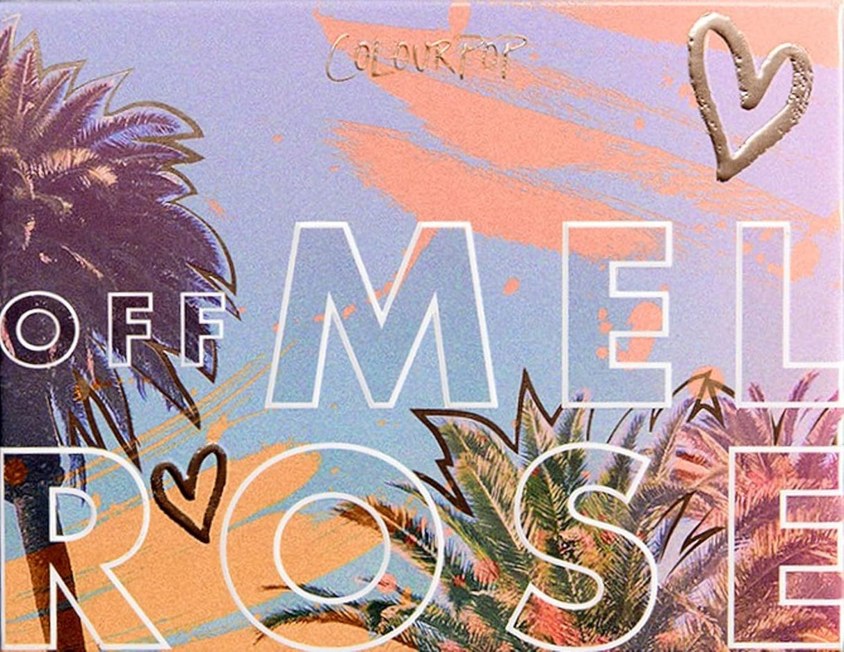 Colourpop Off Melrose Eyeshadow Palette Neutral Matte Metallic Glitter