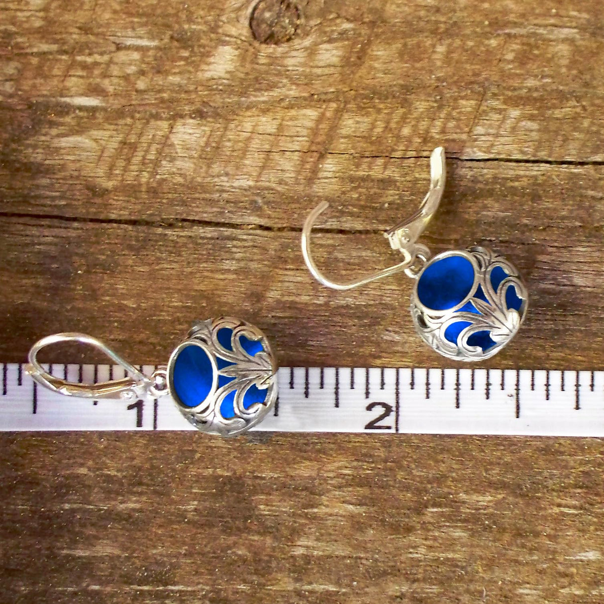 Bottled Up Designs Handmade Vintage Lace Leverback Earrings, Sterling Silver, Eco Friendly, Made in USA, Birthday Gifts, Mothers Day, Women, Anniversary (Mason Jar (Aqua))