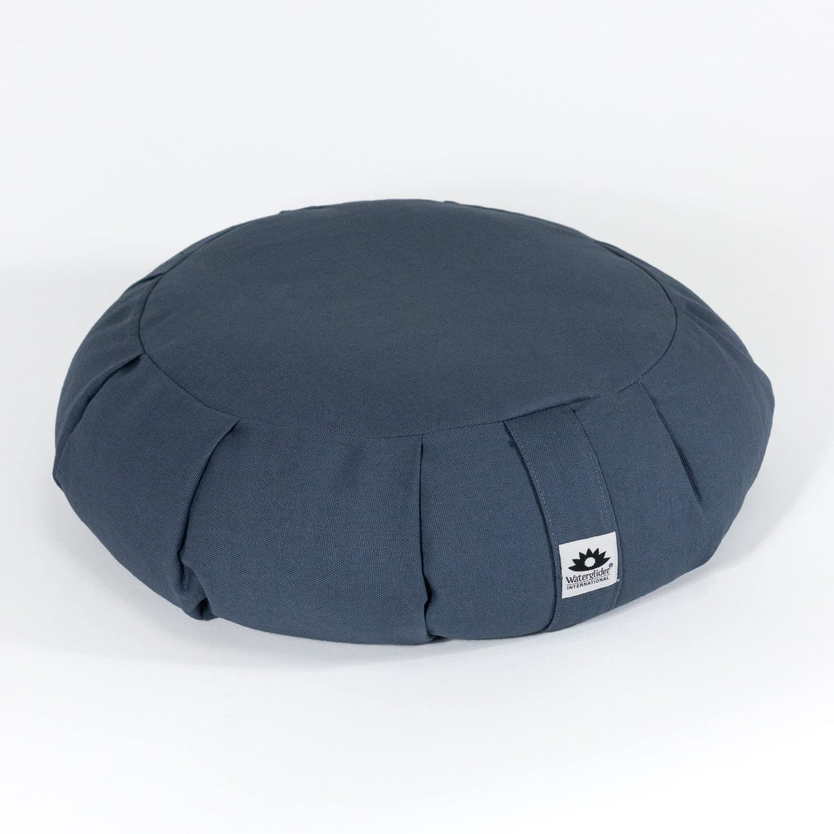 Meditation Cushion, Round, Buckwheat Husk Filled, Floor Pillow or Cushions, Yoga Seat, Zafu, Made in the USA