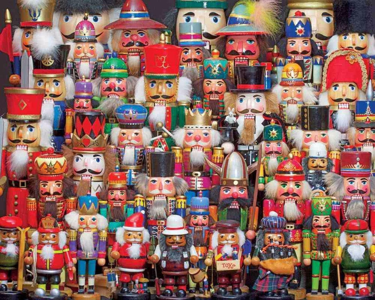Springbok Nutcracker Collection 1000 Piece Jigsaw Puzzle for Adults Features a Colorful Collection of Holiday Nutcracker Soldiers