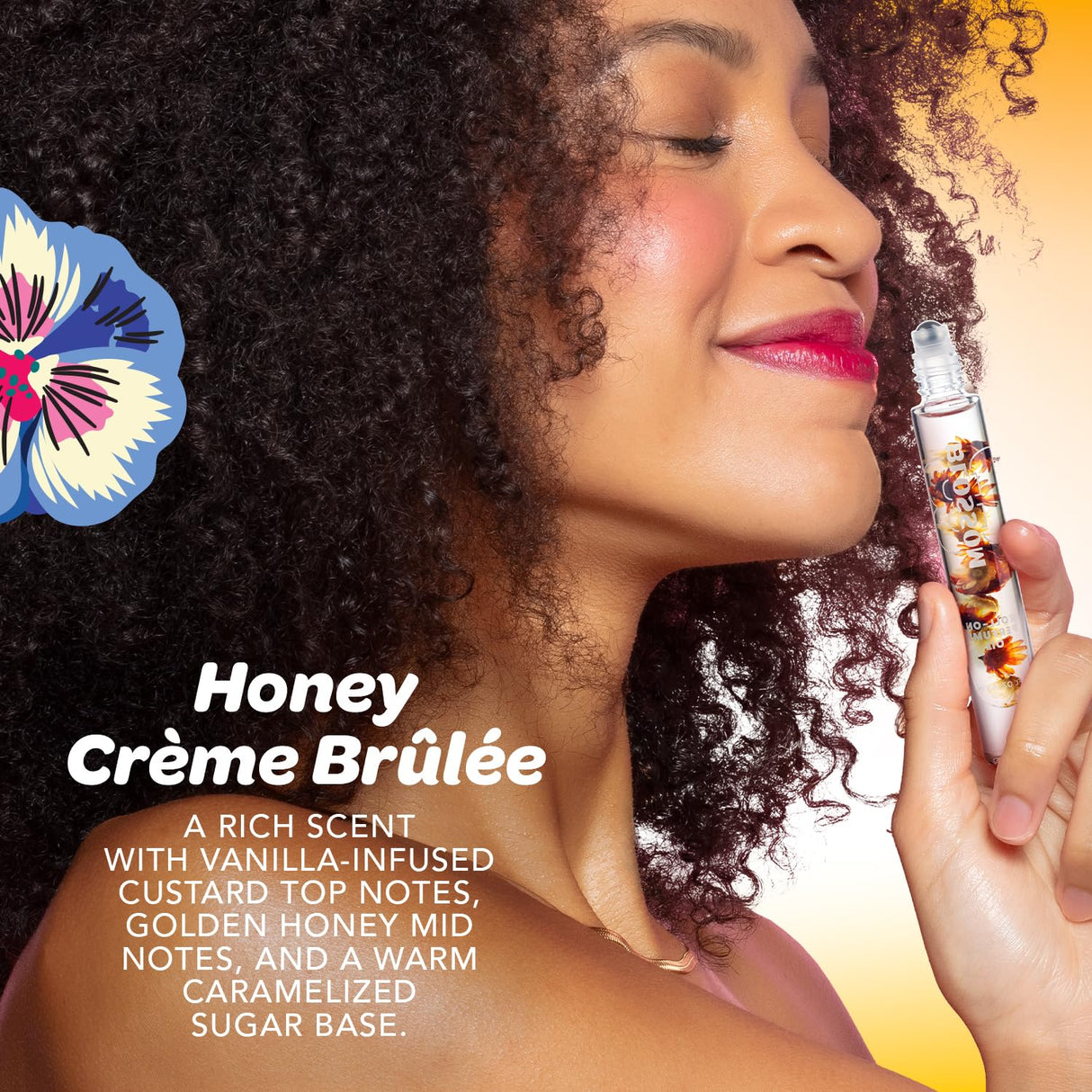 Blossom Roll on Perfume Oil for Women, Alcohol Free Rollerball Perfume with Essential Oil, Infused with Real Flowers, Made in USA, 0.20 oz (Lemon, Bergamot, Violet, White Musk), Cactus Flower