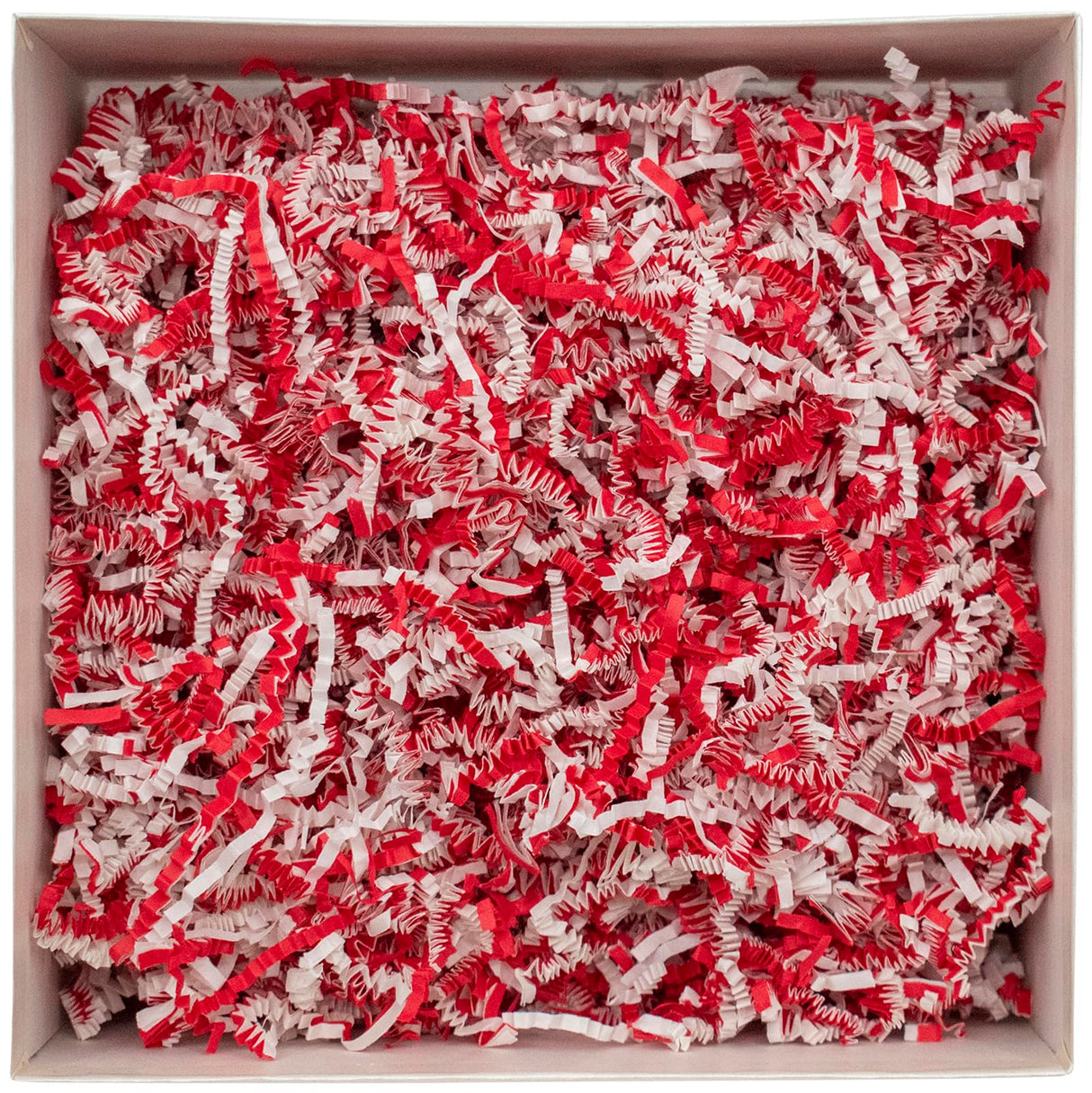 Stephanie Imports Made In USA 3-Ply Crinkle Cut Shredded Paper 2 lbs (Red & Green Christmas Mix)