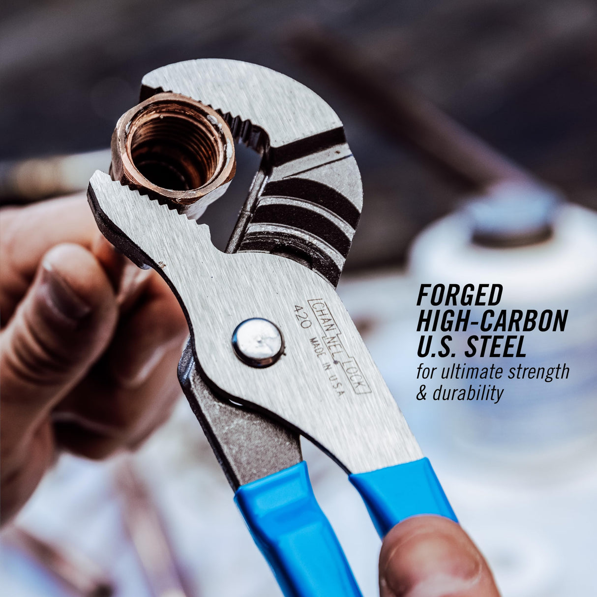 Channellock 2 Piece Tongue and Groove Pliers Set - 9.5-Inch, 6.5-Inch | Straight Jaw Groove Joint Pliers | Laser Heat-Treated 90° Teeth| Forged from High Carbon Steel | Patented Reinforcing Edge Minimizes Stress Breakage | Made in USA