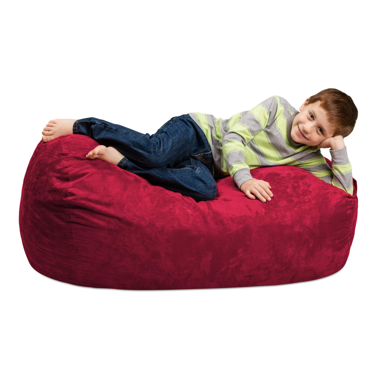 Chill Sack Kid's Memory Foam Bean Bag Lounger, Lime