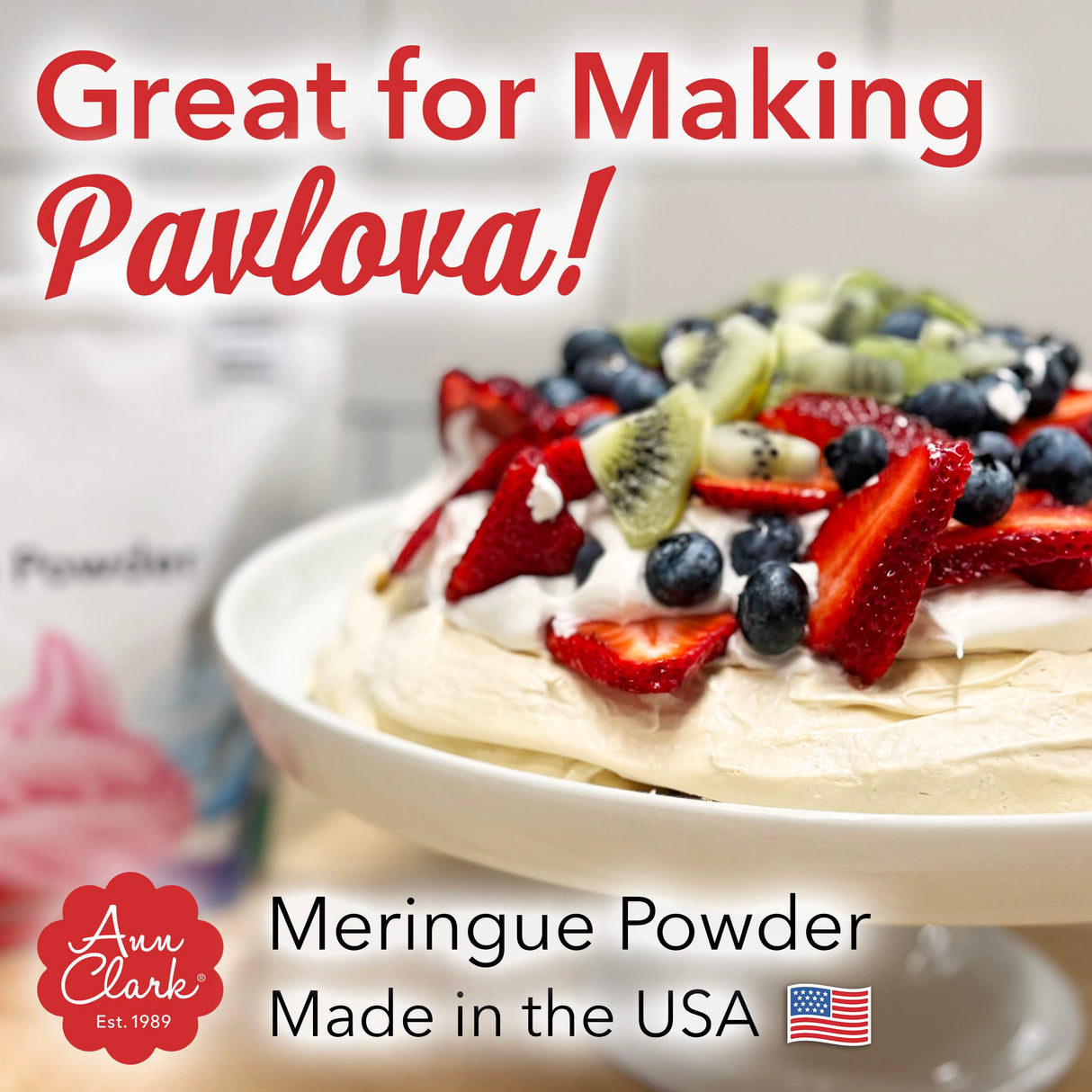 Ann Clark Premium Meringue Powder Made in USA, 8 oz