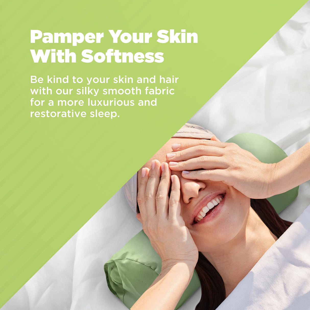 Bean Products Neck Roll Pillowcases | Cotton, 10 oz. Heavy Duty | Navy (6" x 16")