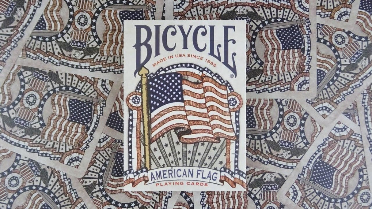 Bicycle American Flag Poker Size Standard Index Playing Cards - 1036202,10 years old and up