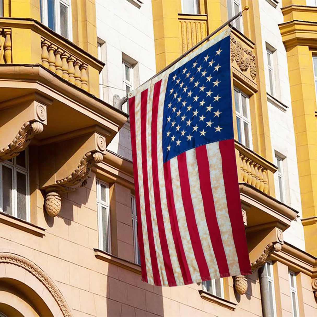 100% Made in USA American Flags 3x5 Ft Outside,American Flag Outdoor Heavy Duty,Us Flag 3x5 Longest Lasting Usa Flag, Built For Outdoor Use,(100% In Usa)