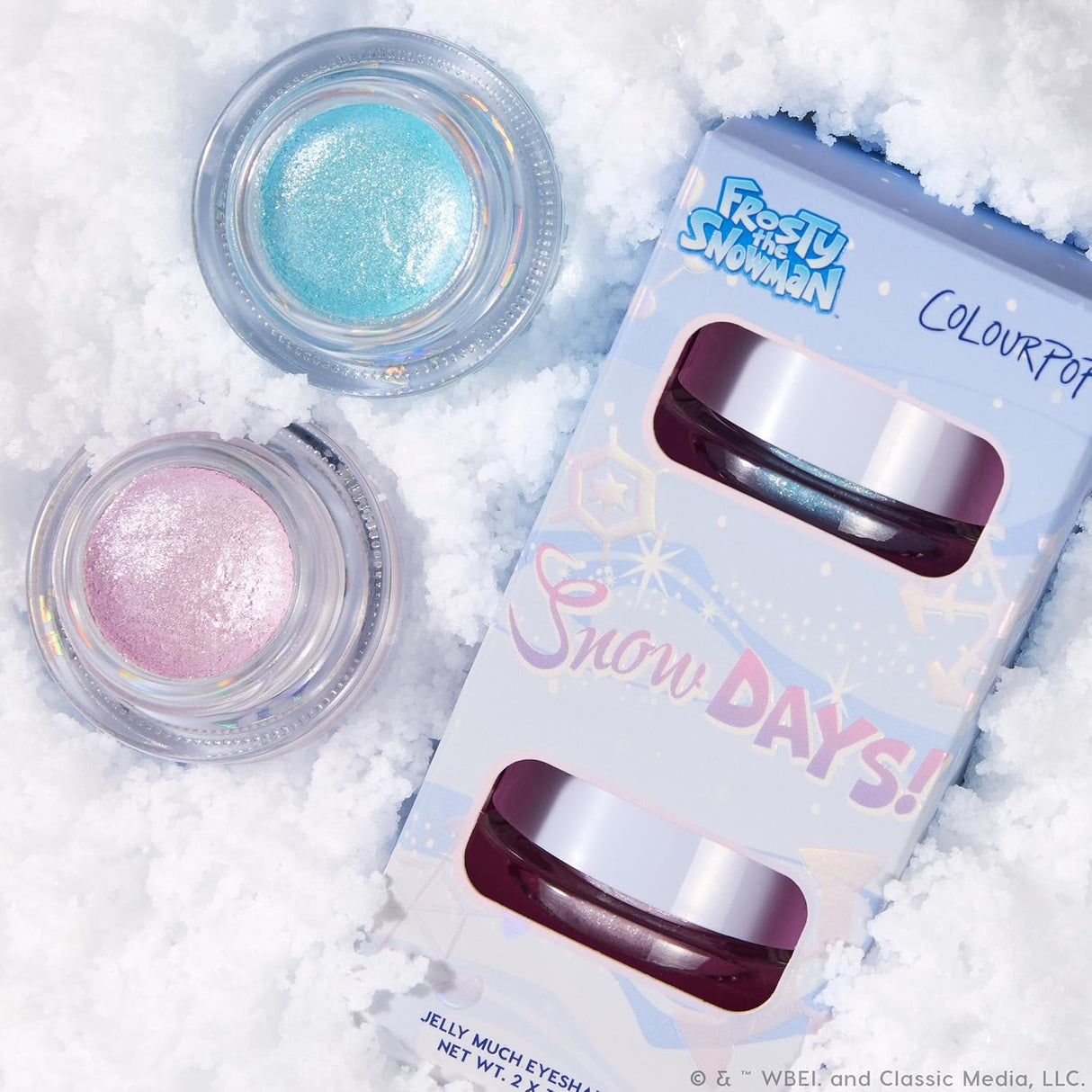 ColourPop x Frosty the Snowman Jelly Much Gel Eyeshadow - Glitter Eyeshadow with a Water-Based Gel Formula - Provides Intense Color Payoff with Minimized Creasing & Fading - Snow Days (0.14 oz)