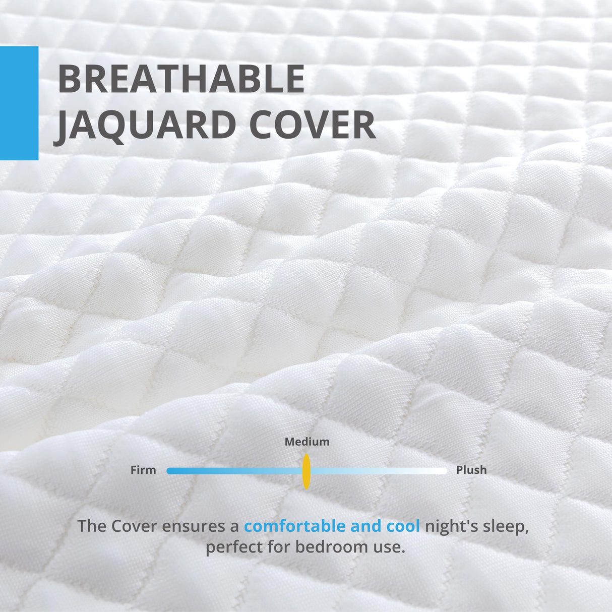 King Mattress 14 Inch, Charcoal Gel Memory Foam Mattress Bed in a Box, Back Pain Relief Mattress Made in USA, Medium Firm Mattress, CertiPUR-US Certified,76”x80”x14”, White