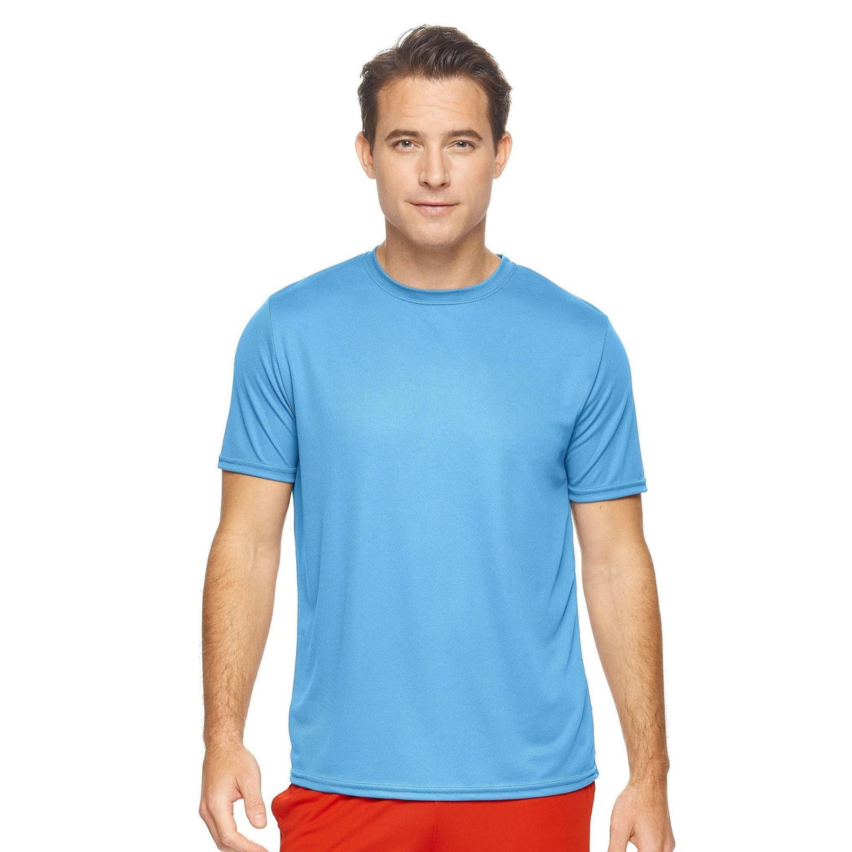 Expert Brand USA-Made Men's Oxymesh Crewneck Short Sleeve Active T-Shirt for Sports Hiking Running Gym