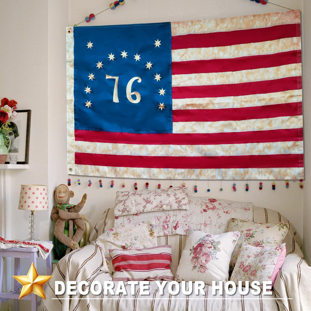 100% Made in USA American Flags 3x5 Ft Outside,American Flag Outdoor Heavy Duty,Us Flag 3x5 Longest Lasting Usa Flag, Built For Outdoor Use,(100% In Usa)