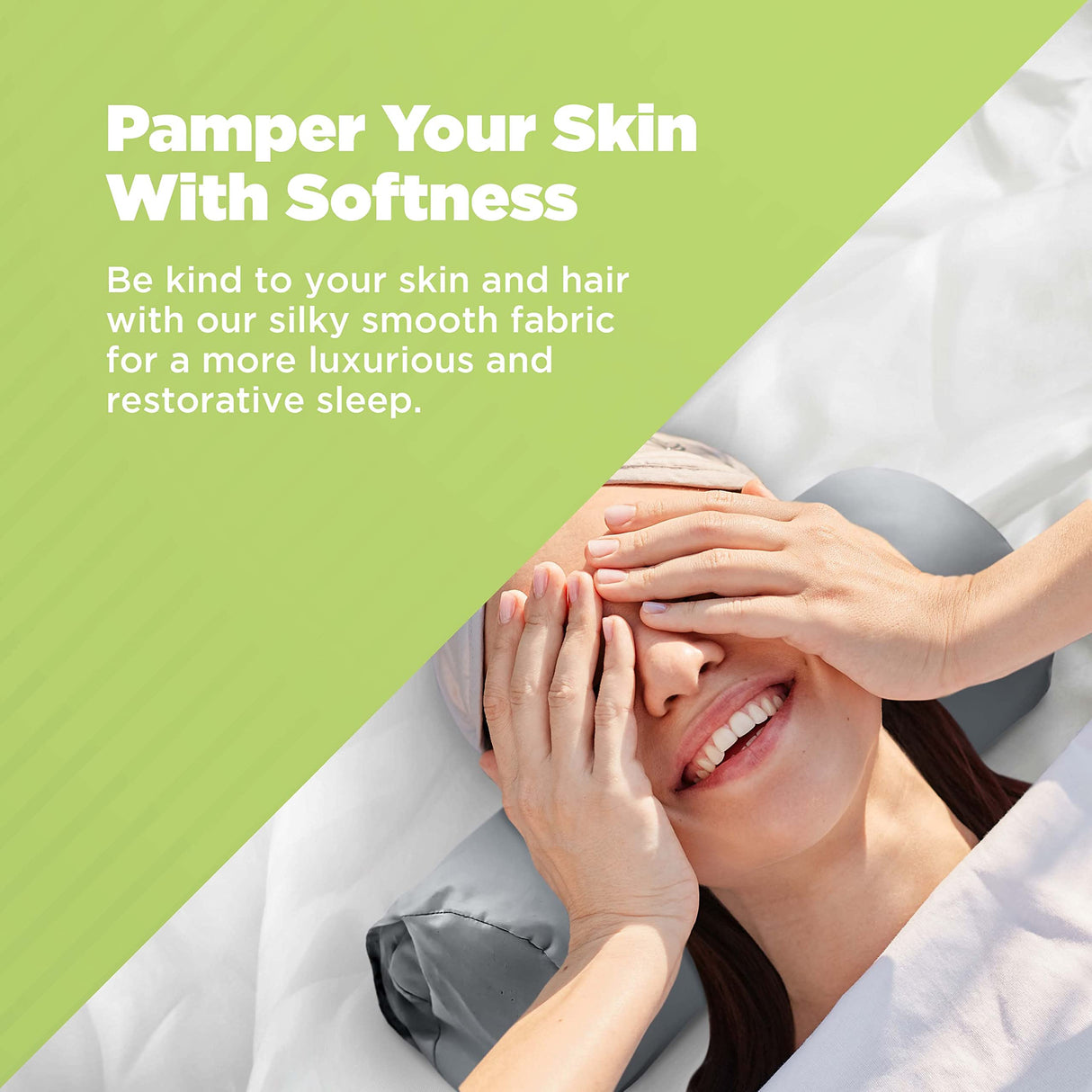 Bean Products Neck Roll Pillowcases | Cotton, 10 oz. Heavy Duty | Navy (6" x 16")