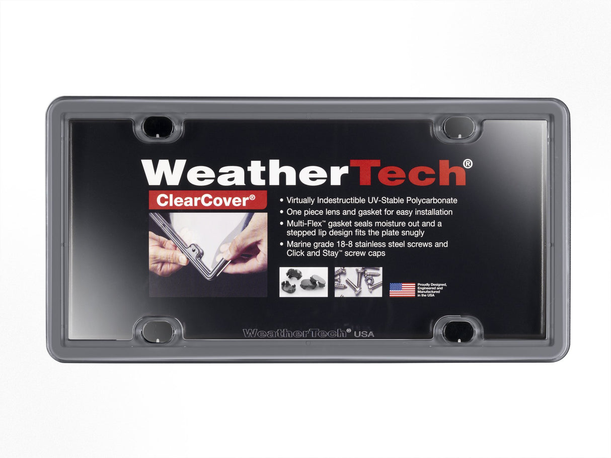 WeatherTech ClearCover License Plate Cover and Frame, Baby Blue