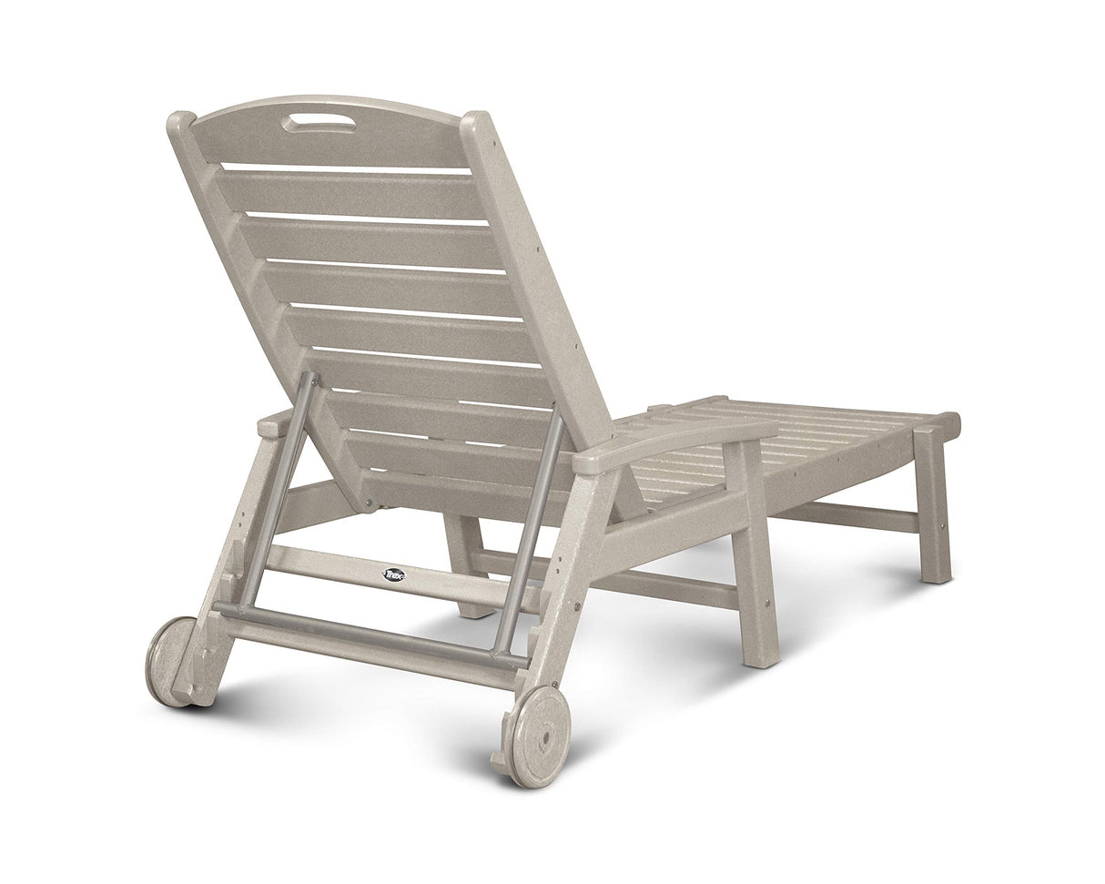 Trex Outdoor Furniture Yacht Club Wheeled Chaise in Vintage Lantern
