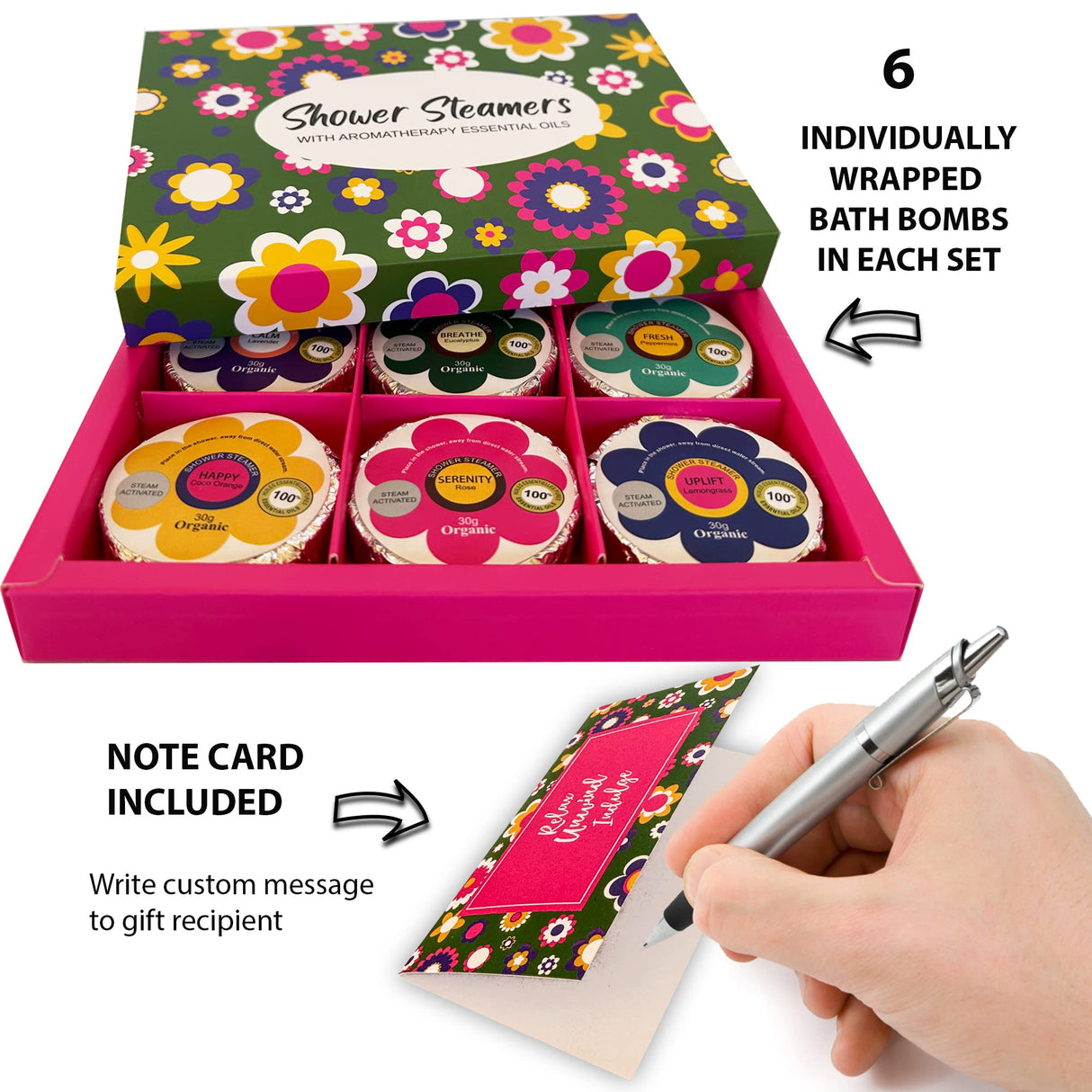 Bath Bombs for Women Relaxing Gift Set - 24 Natural and Organic Bath Bombs with Essential Oils & Moisturizing Shea Butter, Self Care Christmas Gift for Women, Wife, Sister, Her, Kids, Stocking Stuffer