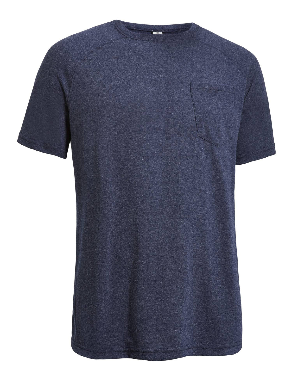 Expert Brand USA-Made Men's Performance Heather Raglan Short Sleeve Crewneck T-Shirt