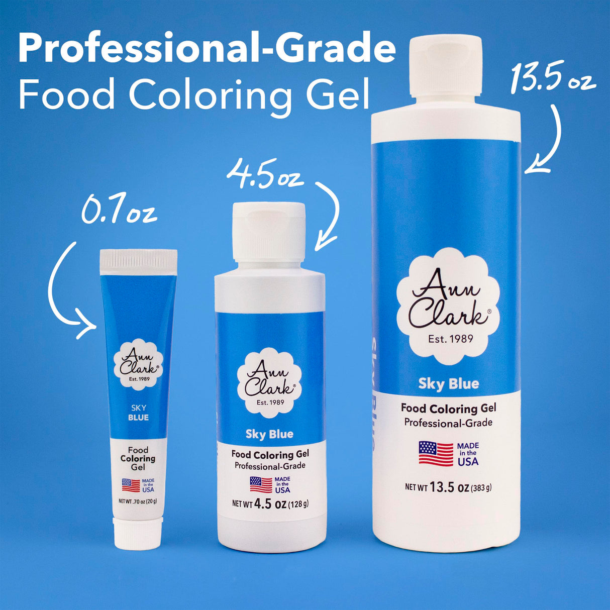Ann Clark Super Red Food Coloring Gel .70 oz. Professional Grade Made in USA